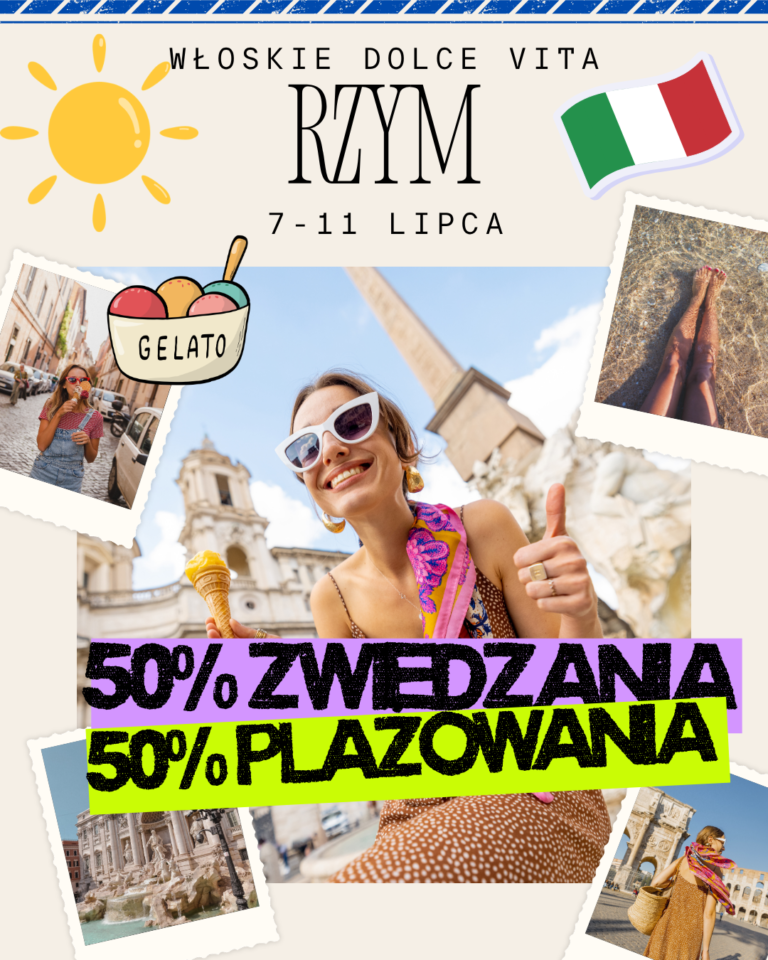 Rzym w wakacje: 50% zwiedzania, 50% plażowania