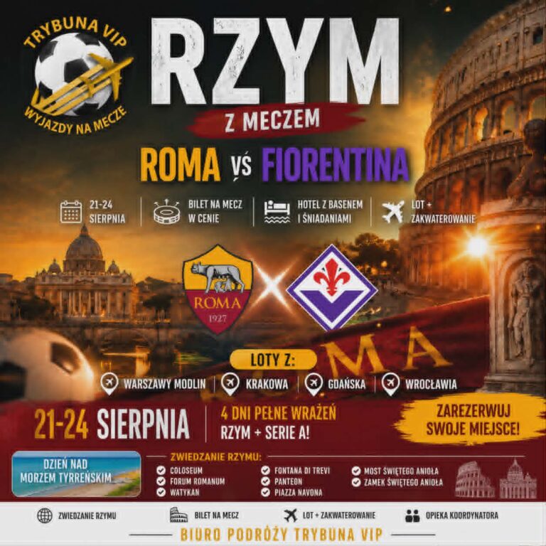 Rzym w wakacje na początek Serie A: Roma-Fiorentina