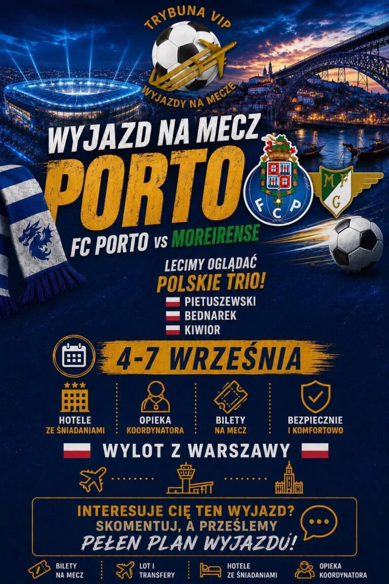 Zakochaj się w Porto. Najbardziej polski klub na początku września